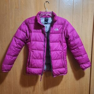 The North Face Kids Hot Pink Puffer Jacket